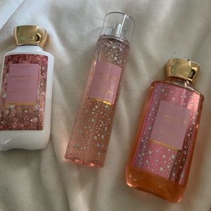 bath and body works fragrance set- champagne toast
